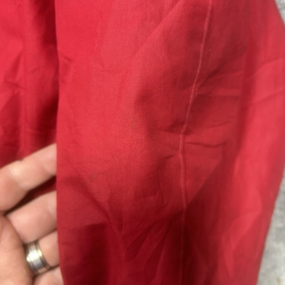 Vintage Members Only Jacket Mens 42 Red Bomber Classic Racer Jacket 80s *SPOTS - Picture 8 of 16